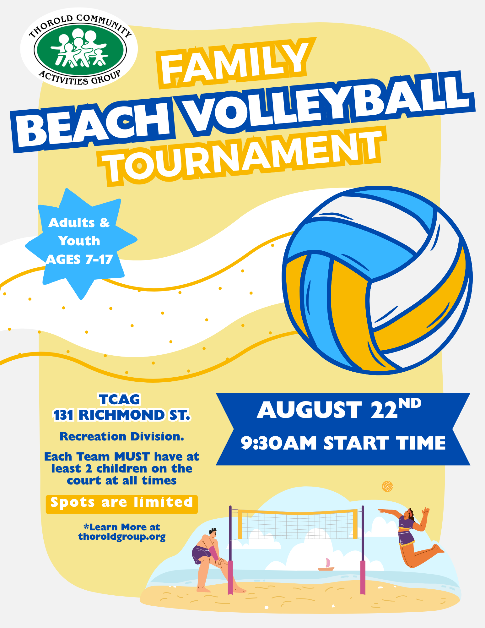 Family Beach Volleyball Tournament